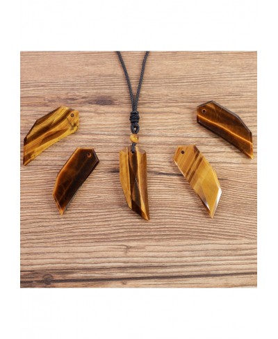 Mens Womens Wolf Tooth Stone Pendant Necklace $19.13 Pendant Necklaces