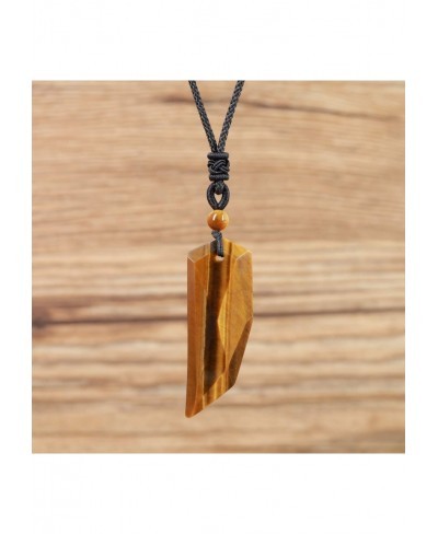 Mens Womens Wolf Tooth Stone Pendant Necklace $19.13 Pendant Necklaces