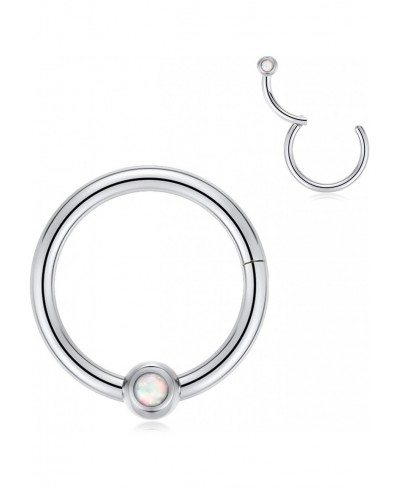 316L Surgical Steel Hinged Seamless Septum Clicker 16G 14G Cartilage Helix Earrings Daith Tragus for Women Men $9.50 Piercing...