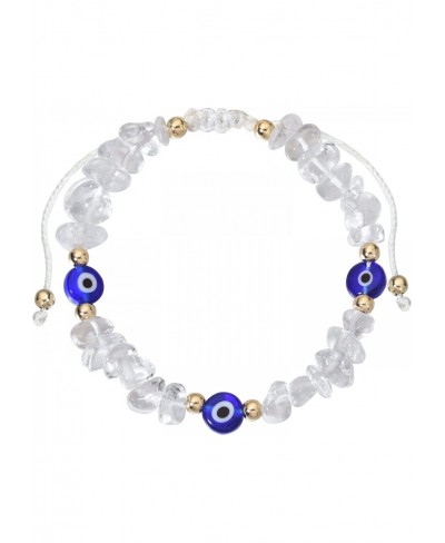 Evil Eye Bracelets Crystal Protection Healing Bracelet Adjustable String Bracelets For Women Girls $12.37 Link