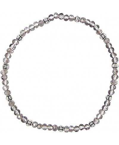 Stretch Glass Bead Ankle Bracelet Anklet - Gray (A31) $15.27 Anklets