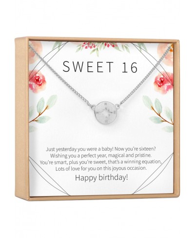 Sweet 16 Necklace - Sweet Sixteen Daughter Granddaughter Niece Friend Heartfelt Card & Jewelry Gift for 16th Birthday Holiday...