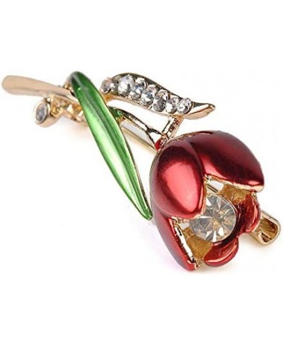 Tulip Flower Brooch Pin Rose Flower Brooches Suit Breastpin for Women Girls JW75 $11.83 Brooches & Pins