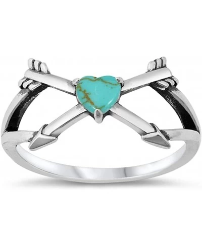 Sterling Silver Heart Arrow Ring $21.05 Promise Rings
