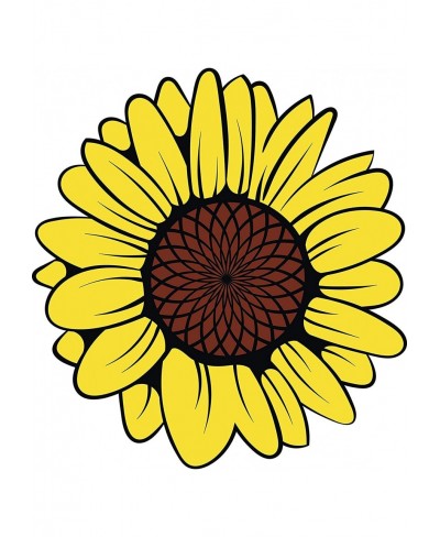 Simple Pretty Yellow Sunflower Cartoon Round Metal 0.75" Lapel Pin Hat Shirt Pin Tie Tack Pinback $11.16 Brooches & Pins