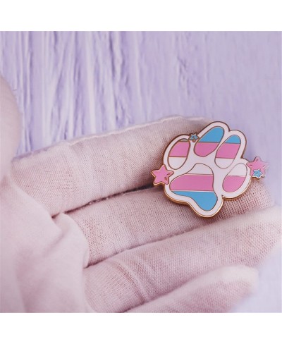 Transgender rainbow flag cat puppy paw Enamel Pin Badge Custom Brooches Lapel pin Bag Cute Animal Jewelry Gift $10.03 Brooche...