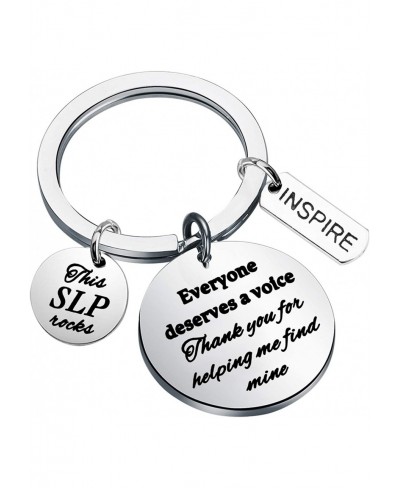 Speech Language Pathologist Keychain SLP Gift Appreciate Gift Language Gift $11.23 Pendants & Coins