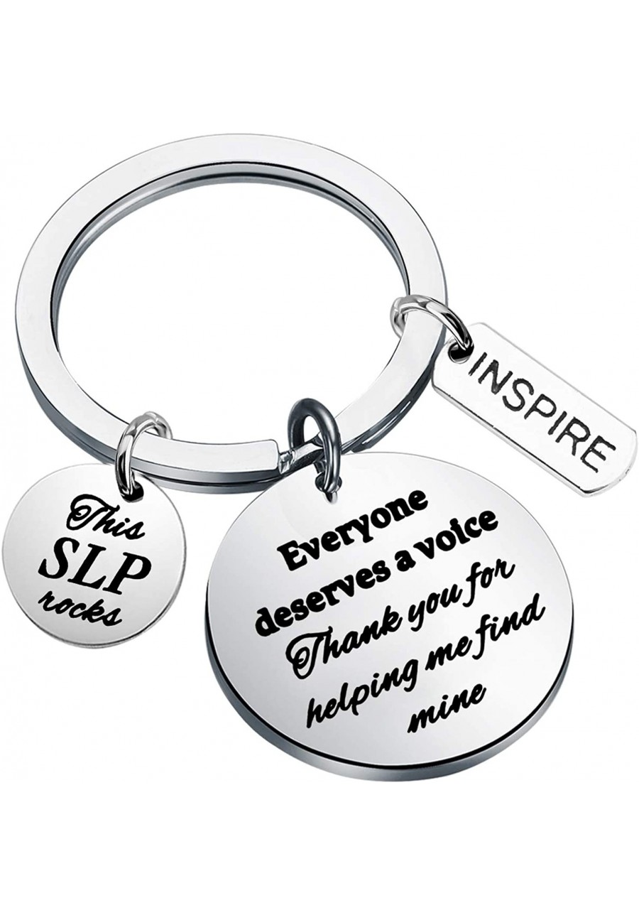 Speech Language Pathologist Keychain SLP Gift Appreciate Gift Language Gift $11.23 Pendants & Coins