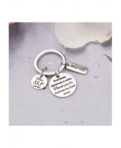 Speech Language Pathologist Keychain SLP Gift Appreciate Gift Language Gift $11.23 Pendants & Coins