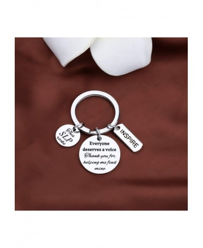 Speech Language Pathologist Keychain SLP Gift Appreciate Gift Language Gift $11.23 Pendants & Coins