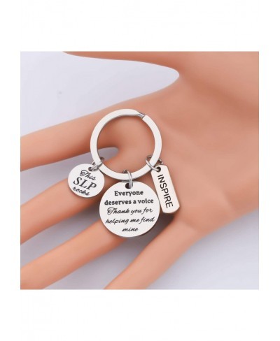 Speech Language Pathologist Keychain SLP Gift Appreciate Gift Language Gift $11.23 Pendants & Coins