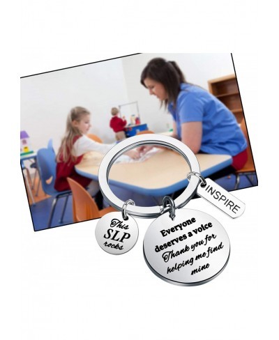 Speech Language Pathologist Keychain SLP Gift Appreciate Gift Language Gift $11.23 Pendants & Coins