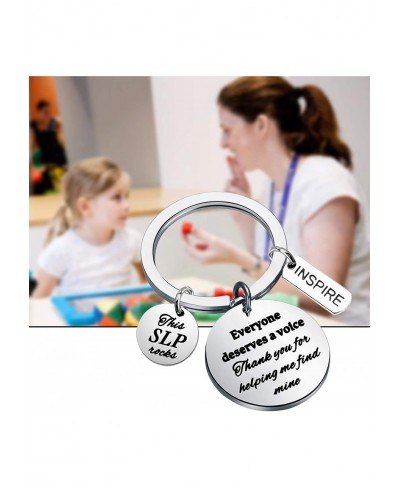 Speech Language Pathologist Keychain SLP Gift Appreciate Gift Language Gift $11.23 Pendants & Coins