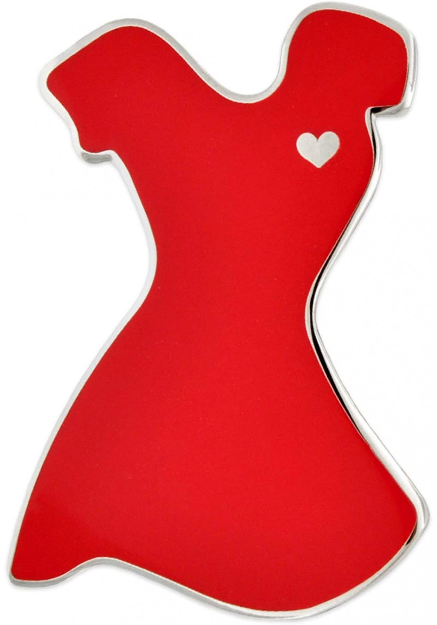 Red Awareness Heart Disease Enamel Silver Lapel Pin $12.21 Brooches & Pins