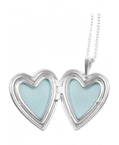 Sterling Silver Heart Locket Fashion Pendants Cable Chain Included $27.08 Lockets