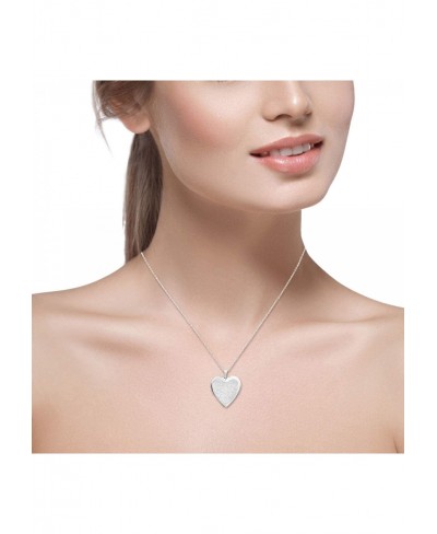 Sterling Silver Heart Locket Fashion Pendants Cable Chain Included $27.08 Lockets