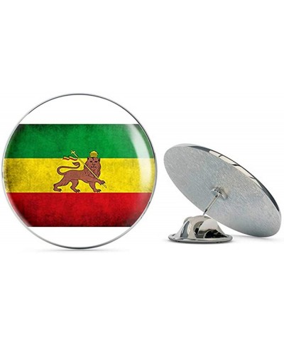 Distressed Ethiopia Lion Flag (Vintage Old Ethiopian Rastafari Rasta) Metal 0.75" Lapel Hat Pin Tie Tack Pinback $11.20 Brooc...