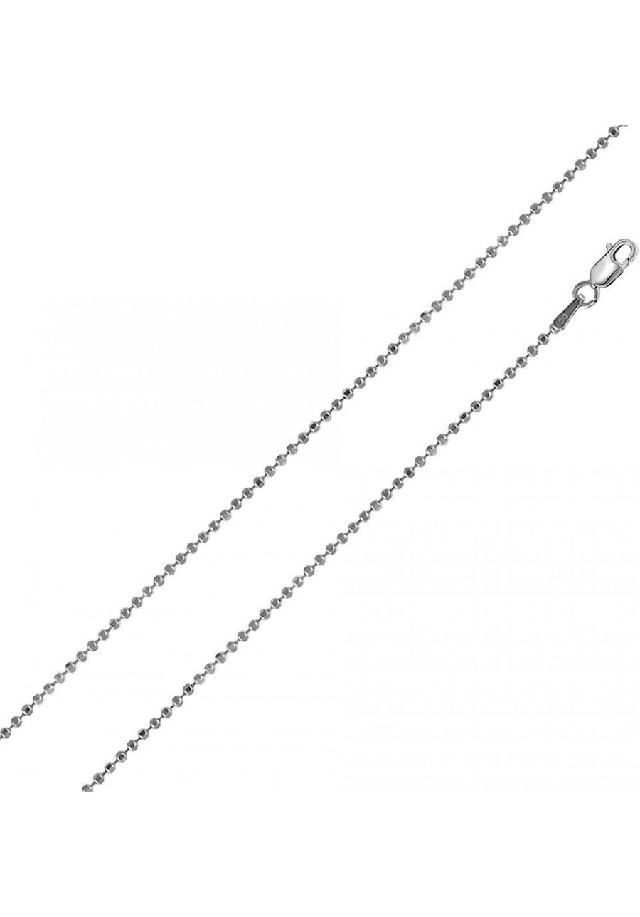 Sterling Silver Diamond Cut Bead 150 Chains 1.5mm $16.33 Chains