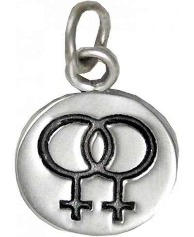 Sterling Silver Lesbian Gay Pride Symbol Charm $18.44 Pendants & Coins