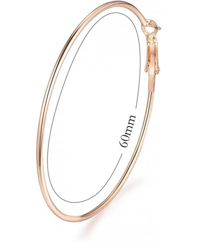 Stainless Steel Hoop Earrings Star Shaped Hollow Earrings Set for Women Silver Goldand Rose Gold $12.73 Hoop