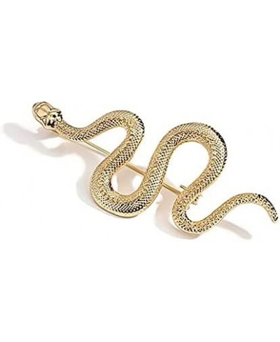 Punk Snake Pin Collar Suit Cobra Brooches Bag Cardigan Hat Scarf Pins for Women $8.60 Brooches & Pins