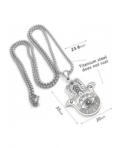 Evil Eye Necklace for Women Protect Lucky Pendant Necklaces for Teen Girls Stainless Steel Evil Eye Jewelry $14.93 Pendant Ne...