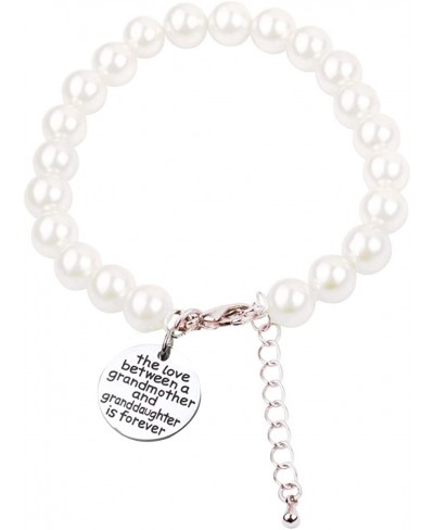 The Love Between A Grandmother and Granddaughter is Forever Bracelet Pearl Bracelet Grandma Gift¡­¡­ $11.26 Strand