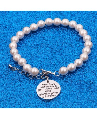 The Love Between A Grandmother and Granddaughter is Forever Bracelet Pearl Bracelet Grandma Gift¡­¡­ $11.26 Strand