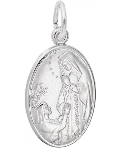 Our Lady of Lourdes Oval Charm $24.53 Charms & Charm Bracelets