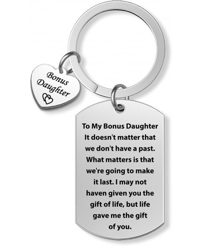 Stepdaughter Bracelet Keychain Bonus Daughter Bracelet Life Gave Me The Gift of You Daughter in Law Gift $18.13 Bangle