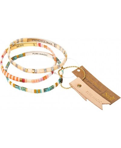 Good Karma Miuki Bracelet - Brave - Pink Multi/Gold $20.96 Link