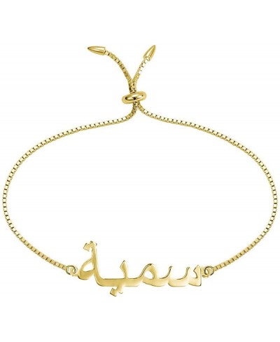 Personalized Arabic Custom Name Anklet Bracelet Women in 925 Sterling Silver $28.13 Anklets