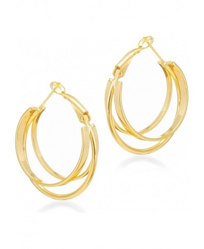 Gold Hoop Earrings for Women Girls 14k Gold Plated With 925 Sterling Silver Post 20mm-30mm Lightweight and Hypoallergenic $15...