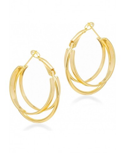 Gold Hoop Earrings for Women Girls 14k Gold Plated With 925 Sterling Silver Post 20mm-30mm Lightweight and Hypoallergenic $15...