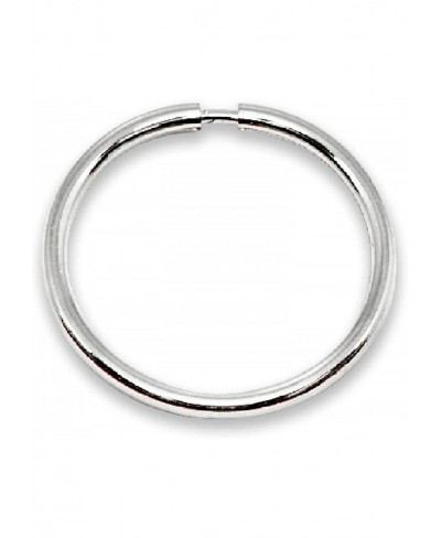 14K Gold Single Tiny Small Endless 10mm Round Thin Lightweight Unisex Hoop Earrings (1pc) $16.55 Hoop