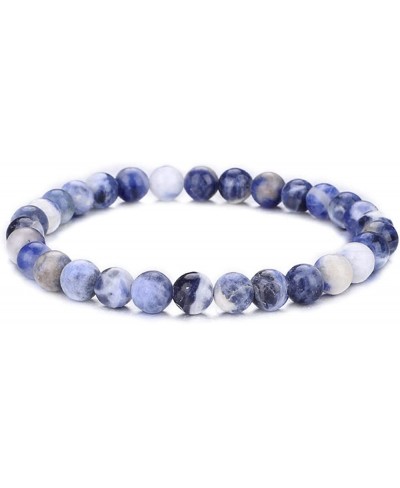 Natural Gemstone Bracelet for Women/Men Chakra Gems Stones 6mm Round Beads Healing Crystal Quartz Stretch Bracelet $10.38 Str...
