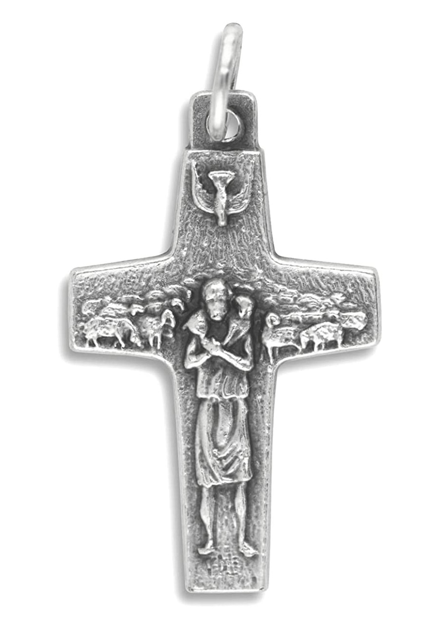 LOT of 5 - Official Pope Francis Cross Crucifix 1-5/8 Inch Antonio Vedele Authentic Pectoral Cross $13.41 Pendants & Coins