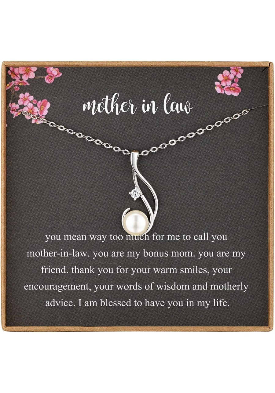 Mother in Law Gifts from Daughter in Law Mother in Law Necklace Mom Gifts Sterling Silver Necklaces for Stepmother/Mother of ...