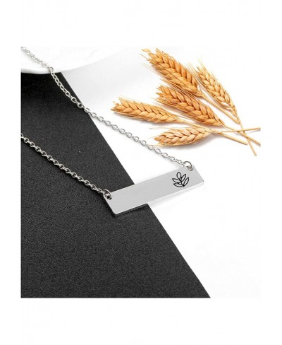 Teacher Gifts for Women Bar Necklace with Thank You Card Appreciation Gifts for Teacher $14.25 Pendant Necklaces