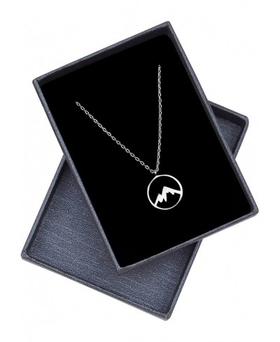 Women's Necklace 925 Silver - Mountain Pendant - 50270 $35.34 Pendant Necklaces