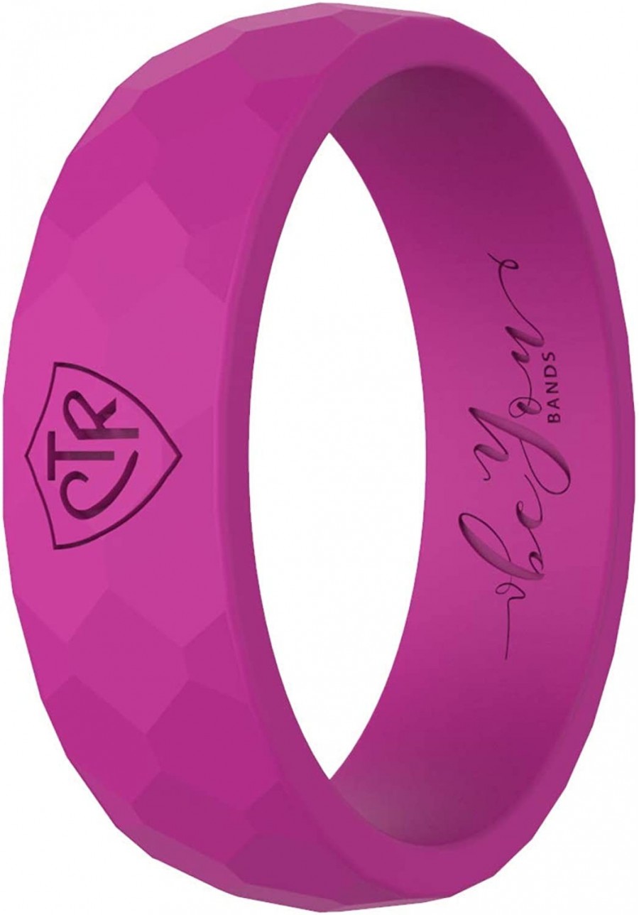 Women's CTR Silicone Ring (Magenta 8) $24.11 Bands