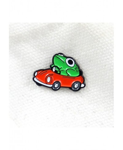 Brooch Frog Car Driving Cartoon Naughty Children Brooch Birthday Anniversary Gift $7.71 Brooches & Pins