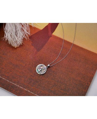 Eye of Horus Necklace Scarab Pendant Sterling Silver Eye of Providence Ankh Horus Eye Ancient Egyptian Protection Amulet All-...