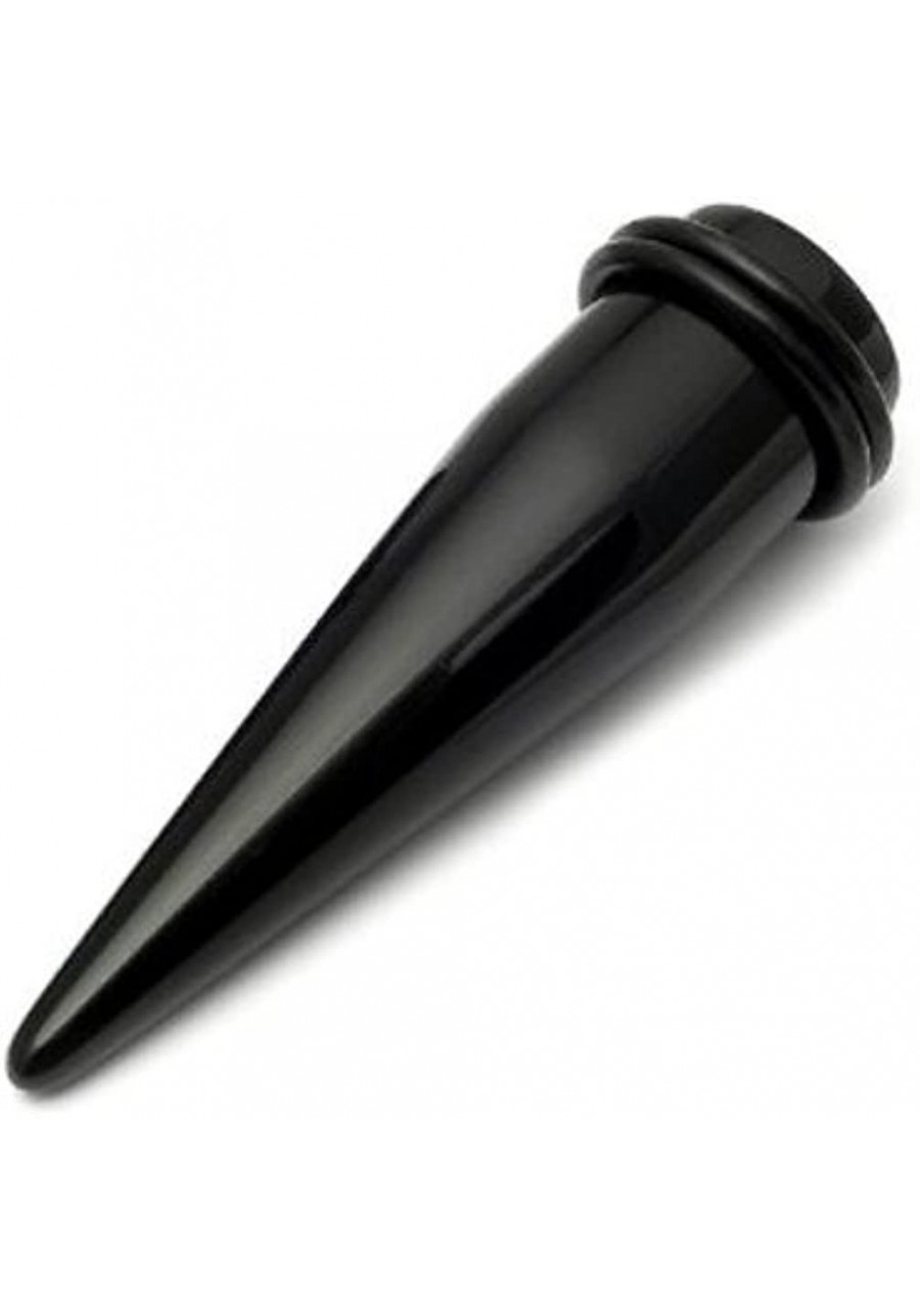 One Acrylic Taper - (17mm) Black (Sold Individually. Order Two for a Pair) $16.20 Piercing Jewelry