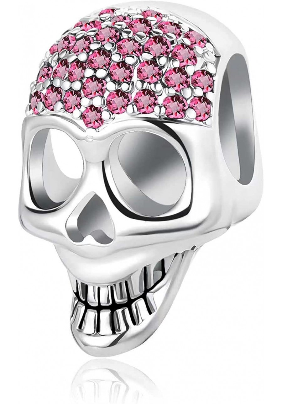 Sparkling Crystal Skull Charm Compatible with Pandora Charms Bracelets $10.19 Charms & Charm Bracelets