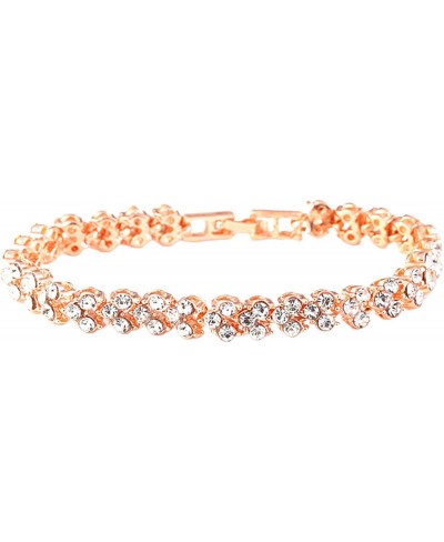 Women Luxury Simple Faux Crystal Shiny Bracelet Bangle Jewelry Accessories Gift Bracelets for Women Teen Girls Gift $7.55 Link