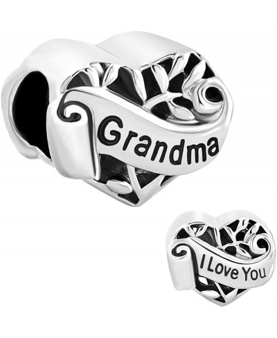 Grandma/Wife/Sister/Niece/Aunt Heart I Love You Beads for Bracelets $11.38 Charms & Charm Bracelets