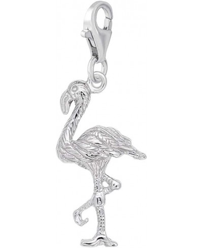 Flamingo Charm with Lobster Clasp Sterling Silver $29.15 Charms & Charm Bracelets