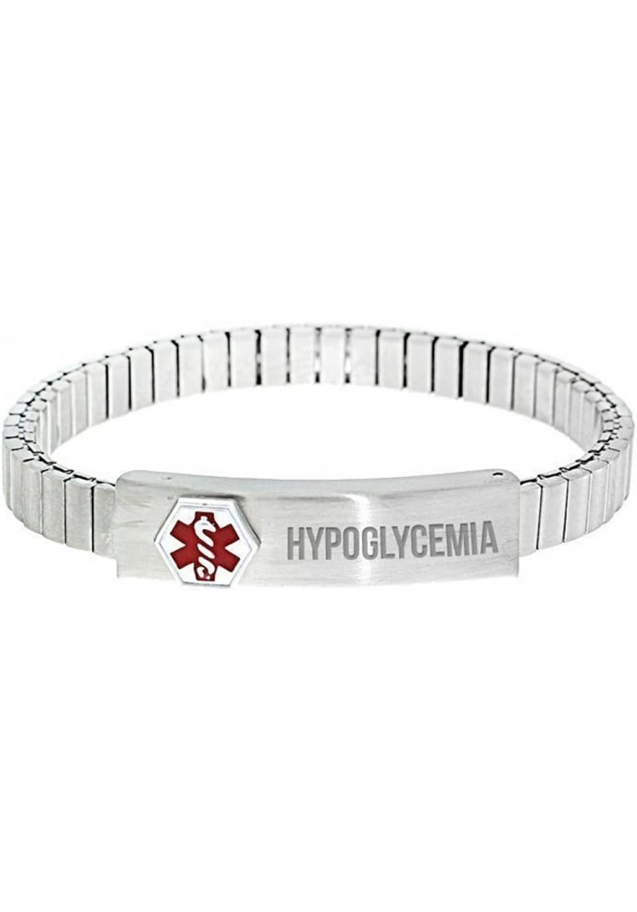 Stainless Steel Ladies Hypoglycemia Expansion Bracelet - Stainless Steel Expansion Bracelet $23.63 Pendants & Coins