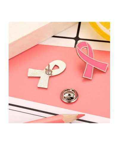 Official Breast Cancer Awareness Lapel Pins Pink Ribbon Pins Hope Ribbon Lapel Pins Brooch for Women $13.69 Brooches & Pins